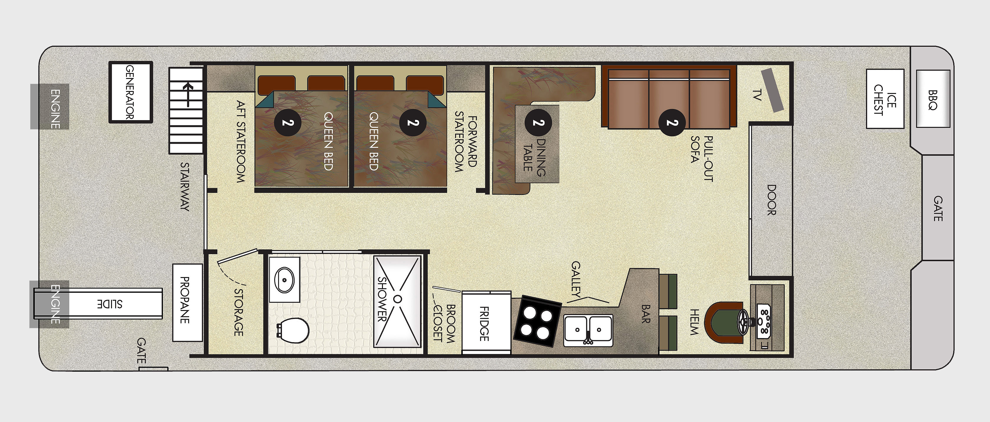  Lovely Houseboat Floor Plans 5 Suggestion House Plans Gallery Ideas