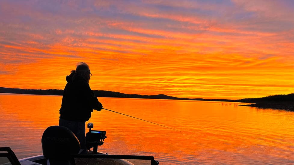 Casting a Glow on Bull Shoals Lake