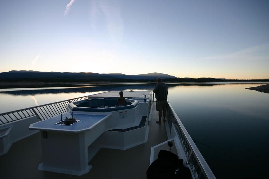 The dam that makes Lake Koocanusa is a fascinating sight