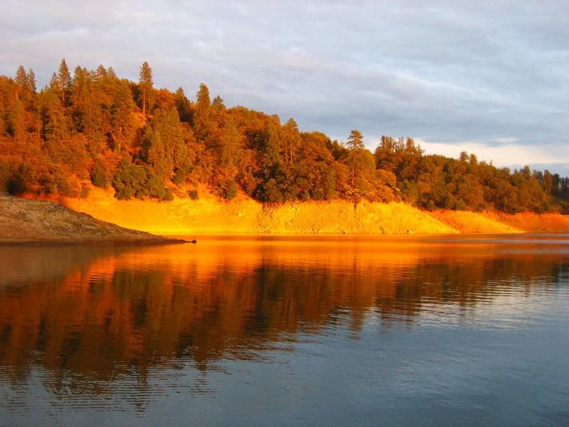 The glow of twilight on the already golden shores