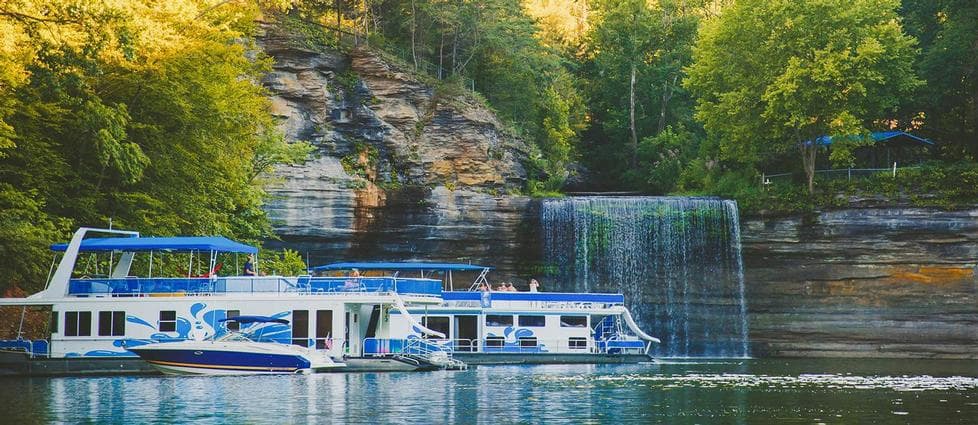 Waterfalls on Lake Cumberland