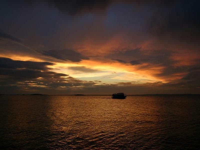 Striking scenes like this are common from the water Photos