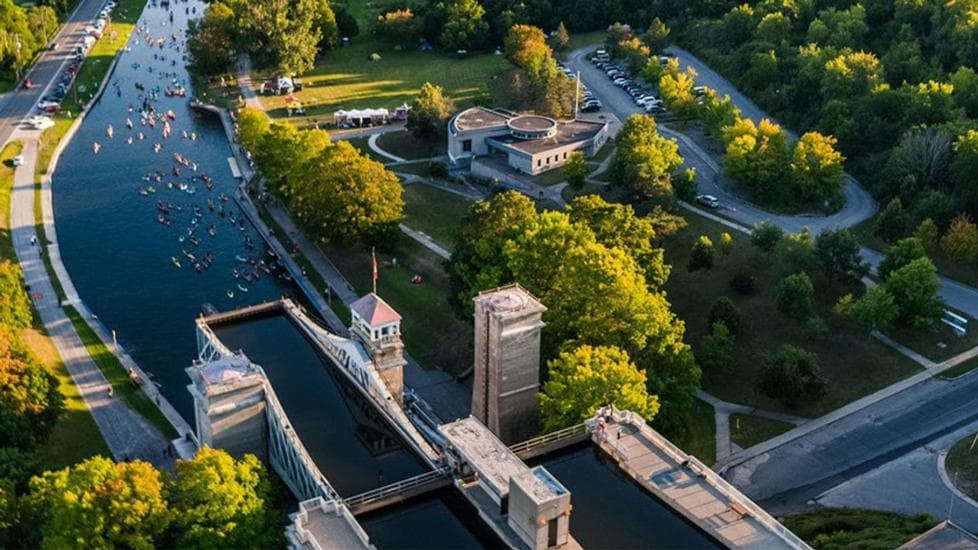 Peterborough Lift Lock on the Trent-Severn Waterway