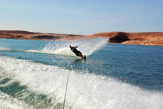 Waterskiing at Lake Powell