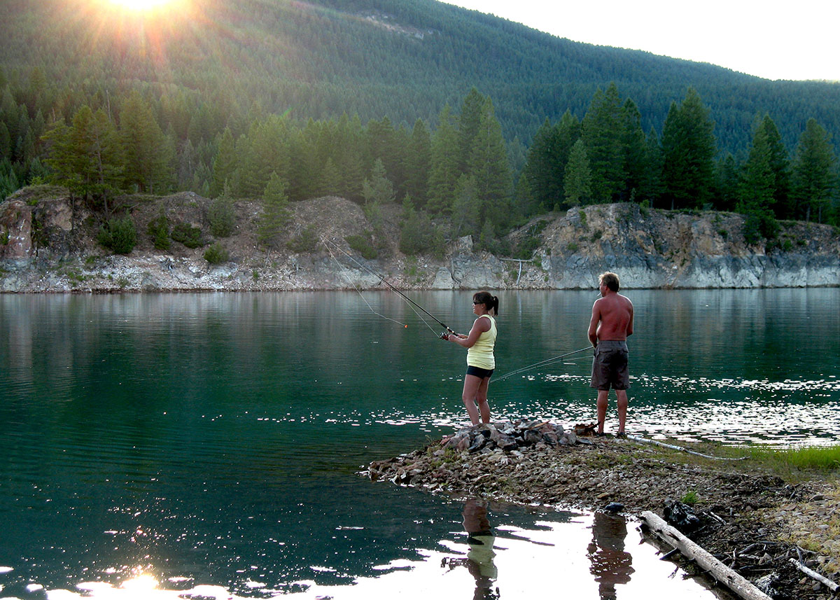 Fishing on Lake Koocanusa